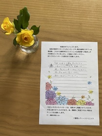 優しく声をかけて頂いて励みになりました。